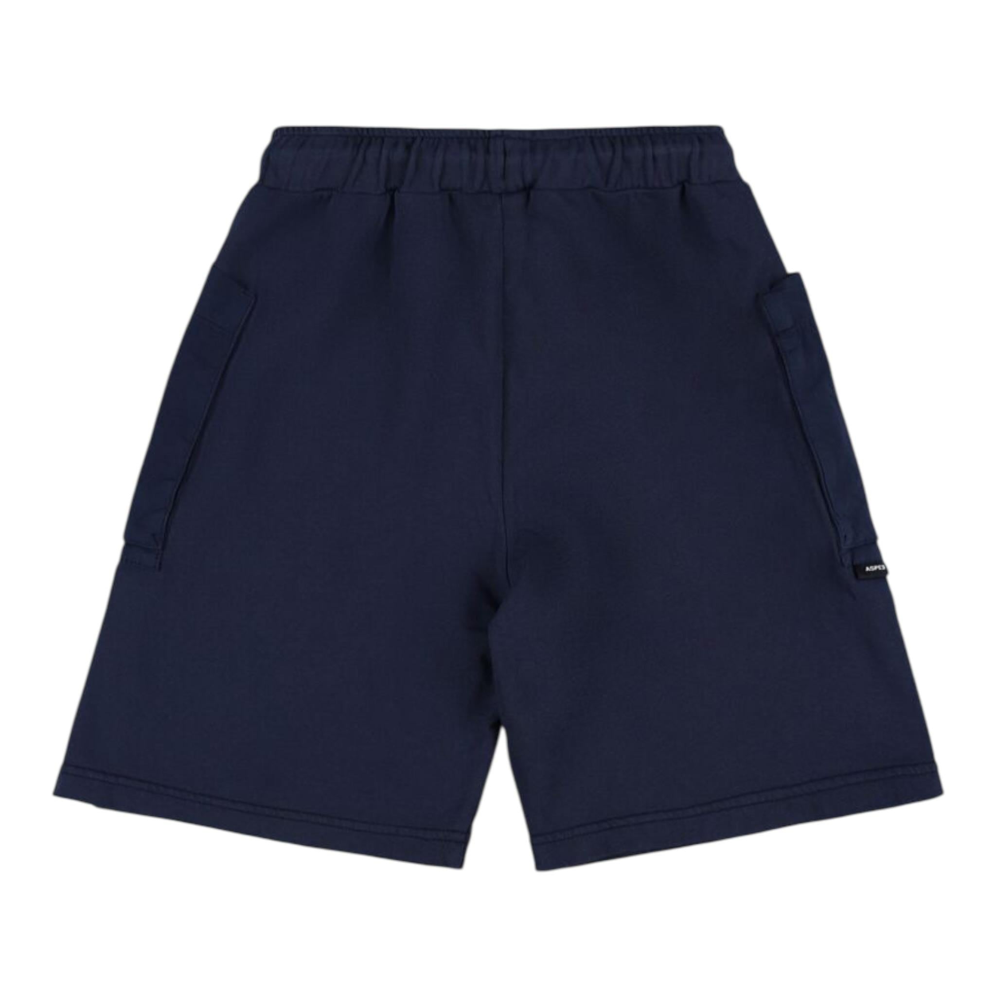 Aspesi Bermuda Tinta Unita con Elastico In Vita per Bambino S25020PBM7067 BLU ASPESI 