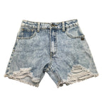 Manila Grace Short In Denim con Girovita Regolabile per Bambina 430PMBS25 AZZURRO MANILA GRACE 