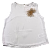 Fun &amp; Fun Schlichtes ärmelloses Shirt mit weißer Applikation für Mädchen