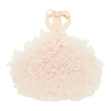 Patrizia Pepe Top Tinta Unita con Balze In Tulle per Bambina 7F0021 ROSA PATRIZIA PEPE 