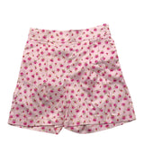 Simonetta Short Einfarbig mit Gummizug und rosa Blumenmuster für Mädchen
