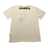 Diadora Rundhals-T-Shirt einfarbig mit kontrastierendem Logo-Print Creme für Jungen