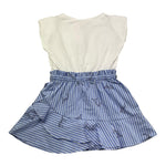 Liu Jo Abito Bicolore con Fantasia A Righe per Neonata KA5049 BIANCO/AZZURRO LIU JO 