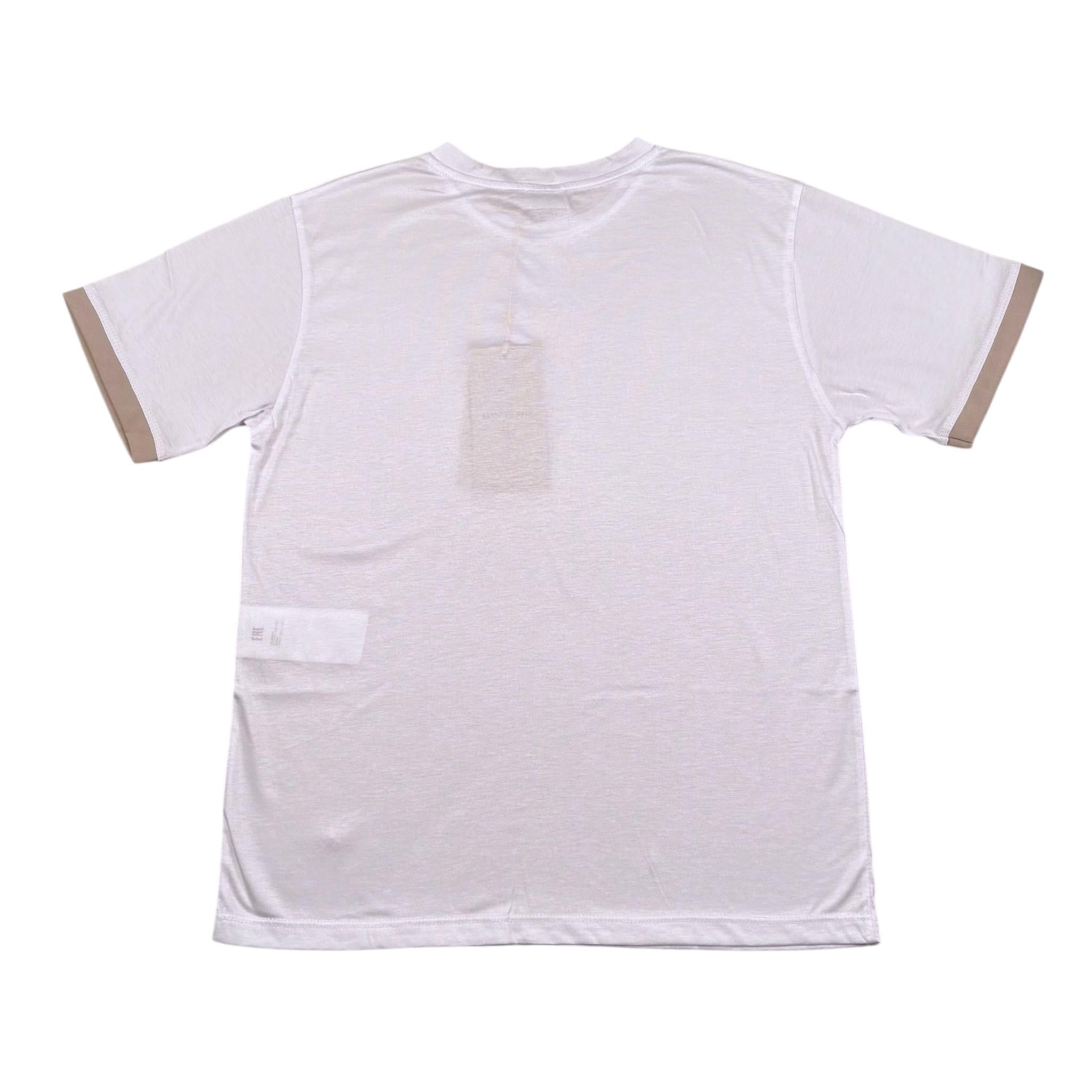 Manuel Ritz T-Shirt Girocollo Tinta Unita per Bambino MR2895XX BIANCO MANUEL RITZ 