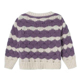 NAME IT maglia bicolore con fantasia a righe Panna/viola per Neonata 13233150N PANNA/VIOLA NAME IT 