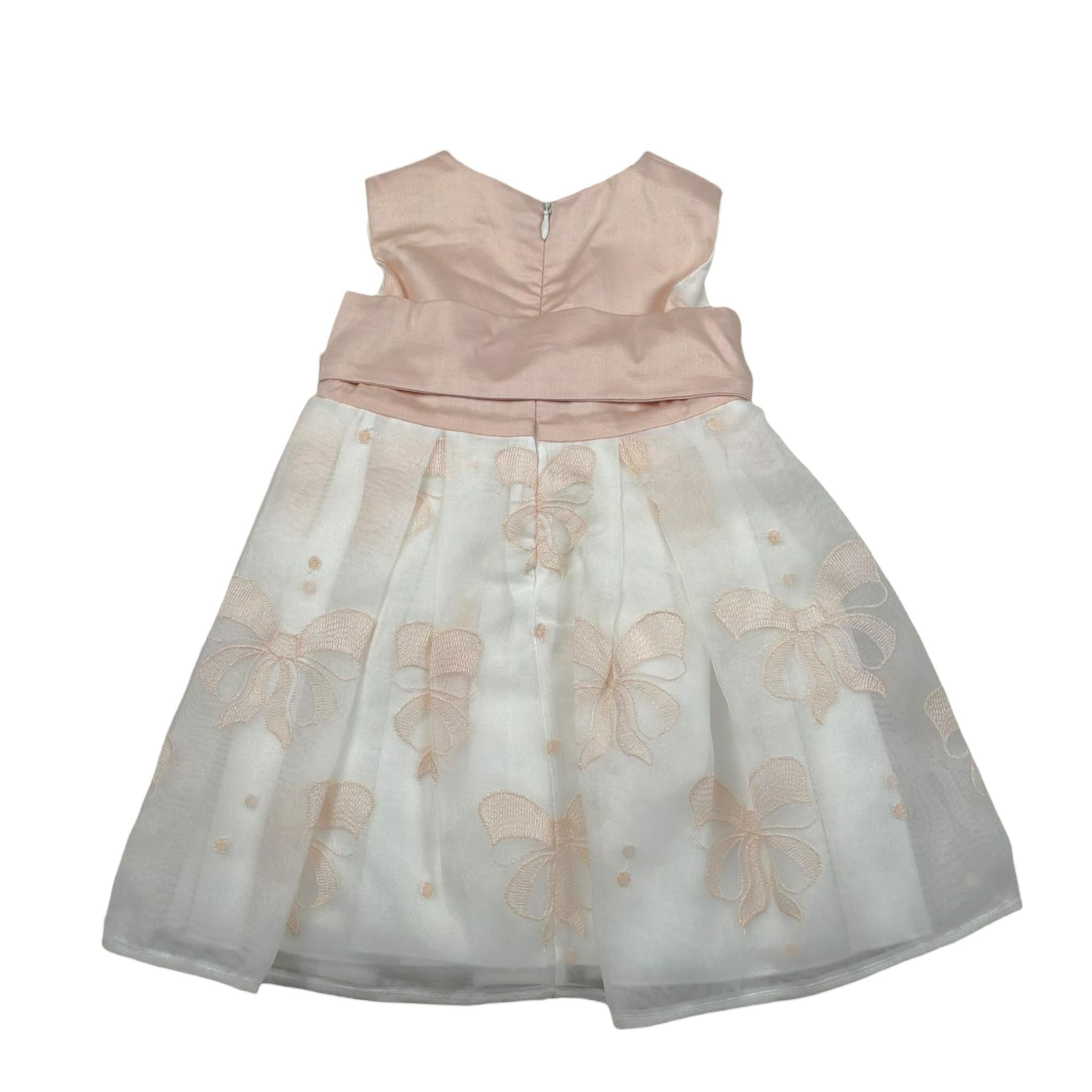 Isabel Abito Cerimonia Tinta Unita con Tulle per Bambina IMM22D900 BIANCO ISABEL 