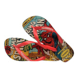 Havaianas Flip-Flops, einfarbig, mit rotem Spiderman-Muster für Jungen