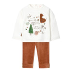 MAYORAL completo 2 pezzi felpa-pantalone Panna per Neonato 129013 PANNA MAYORAL 