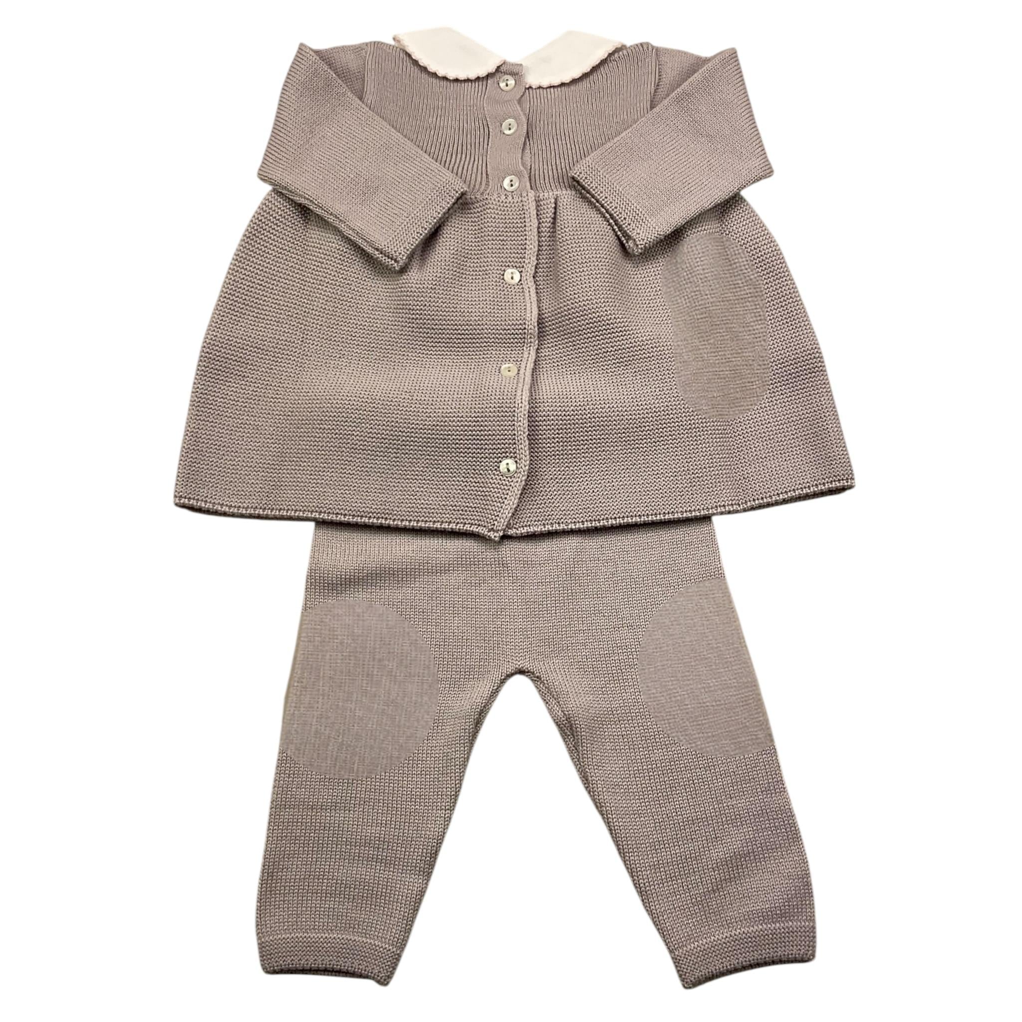 BABY LORD completo 3 pezzi maglia-pantalone-babbucce Beige per Neonata 416 BEIGE BABY LORD 