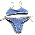 Saint Barth Costume 2 Pezzi Fascia-Mutandina per Bambina VELVET AZZURRO SAINT BARTH 