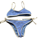 Saint Barth Costume 2 Pezzi Fascia-Mutandina per Bambina VELVET AZZURRO SAINT BARTH 