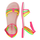 Billieblush Sandalen mit mehrfarbiger Schnalle, mehrfarbig für Mädchen