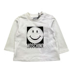 MOSCHINO shirt girocollo tinta unita con stampa Bianco per Neonato MUO014 BIANCO MOSCHINO 