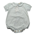 Wedoble Pagliaccetto Mezza Manica Fantasia A Righe per Neonato V2404716R BIANCO WEDOBLE 