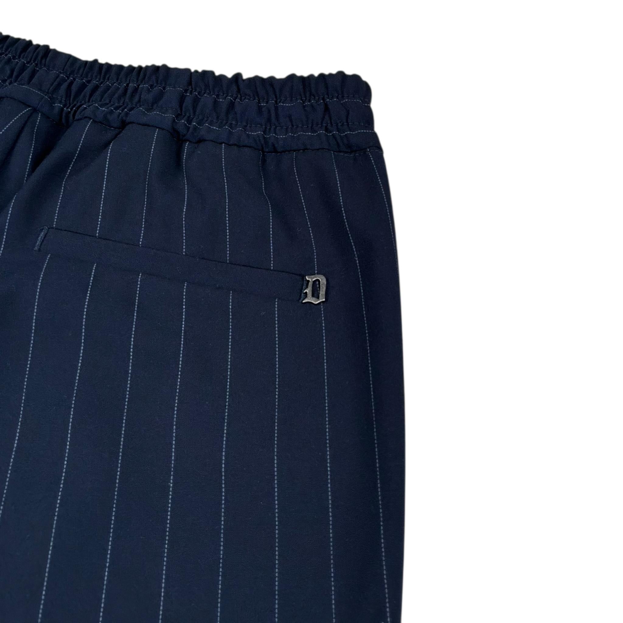 Dondup Pantalone Tinta Unita con Elastico In Vita per Bambino DMPA108 BLU DONDUP 