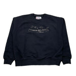 SAINT BARTH felpa girocollo tinta unita con stampa Nero per Bambina BRN0002023 NERO SAINT BARTH 