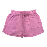 Losan Einfarbige Shorts mit elastischer Taille Lila für Mädchen