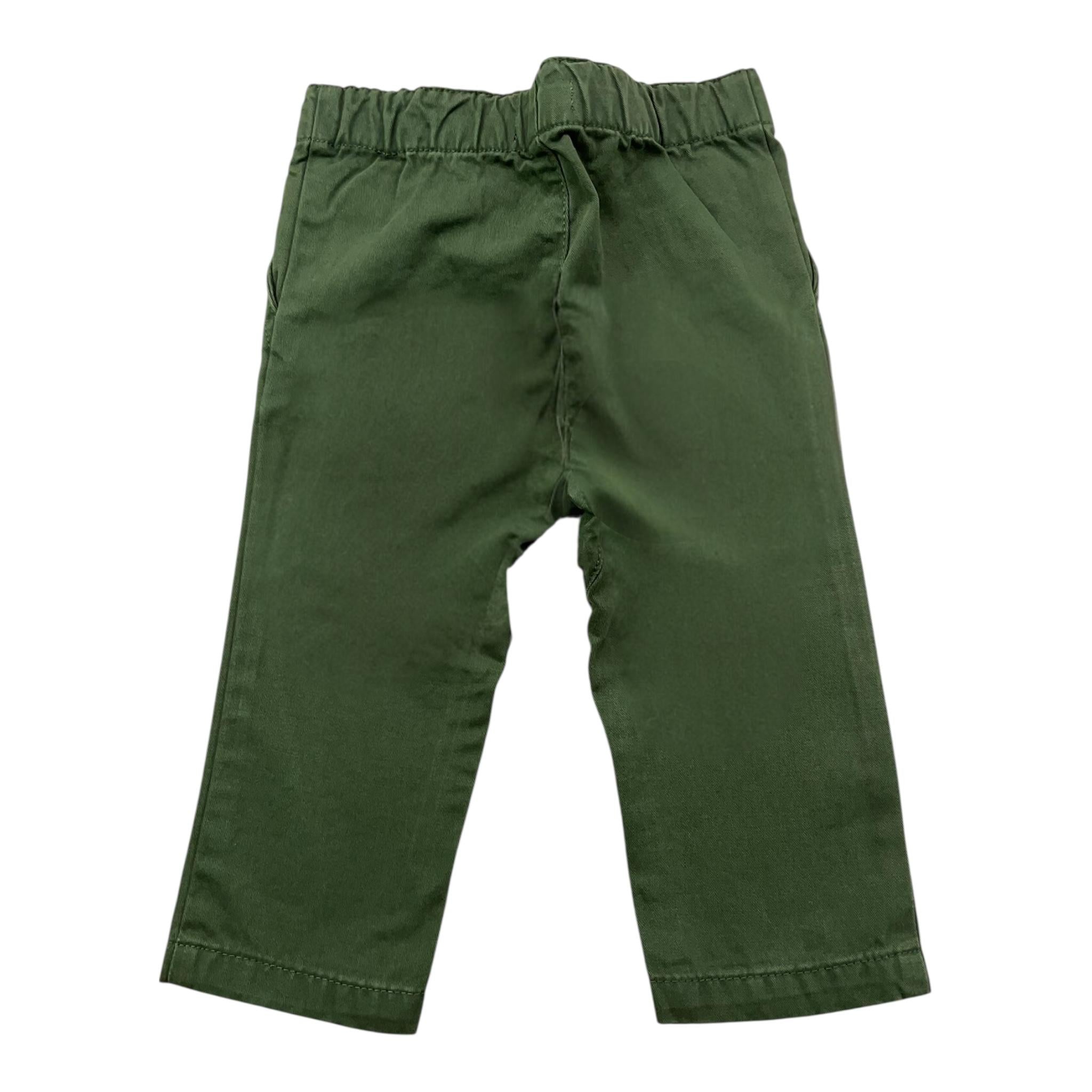 Billy bandit pantalone tinta unita con elastico in vita Verde per Neonato V04052 VERDE Billy bandit 
