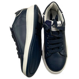 Cesare Paciotti Sneakers Einfarbig mit Kontrastsohle Blau Für Kinder