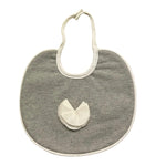 Ninnaoh Bavetta Tinta Unita con Applicazione per Neonata I17122 GRIGIO NINNAOH 