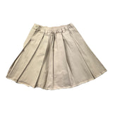 Zhoe &amp; Tobiah Einfarbiger Rock mit elastischer Taille in Beige für Mädchen