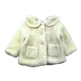 Zhoe &amp; Tobiah Einfarbiger Teddymantel Creme für Baby Mädchen