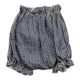 La Stupenderia – Culotte mit Karomuster und blauer Schleife für Neugeborene