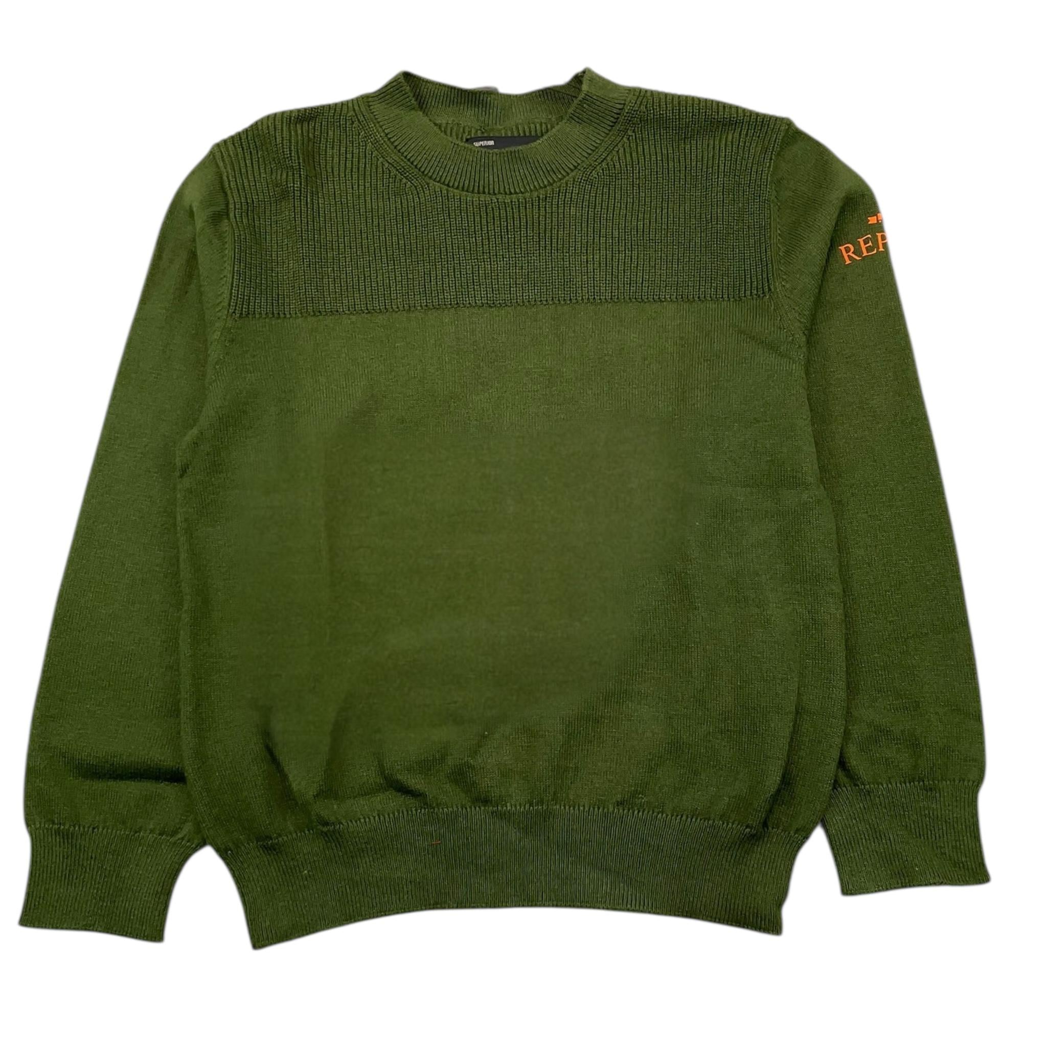 REPLAY maglia girocollo tinta unita Verde per Bambino SB5066 VERDE REPLAY 