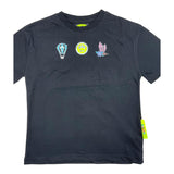 Barrow Kids Einfarbiges T-Shirt mit Rundhalsausschnitt und Print, Schwarz, für Mädchen