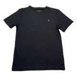 Calvin Klein T-Shirt Girocollo Tinta Unita con Logo per Bambino U00543J NERO CALVIN KLEIN 