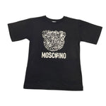 MOSCHINO t-shirt tinta unita girocollo con stampa Nero per Bambina HQM05G NERO MOSCHINO 