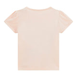 Guess T-Shirt Girocollo Tinta Unita con Logo per Neonata K5RI07K6YW4XXN ROSA GUESS 