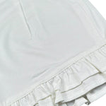 Fun & Fun Short Tinta Unita con Balze per Bambina FCJSO16587 BIANCO FUN & FUN 