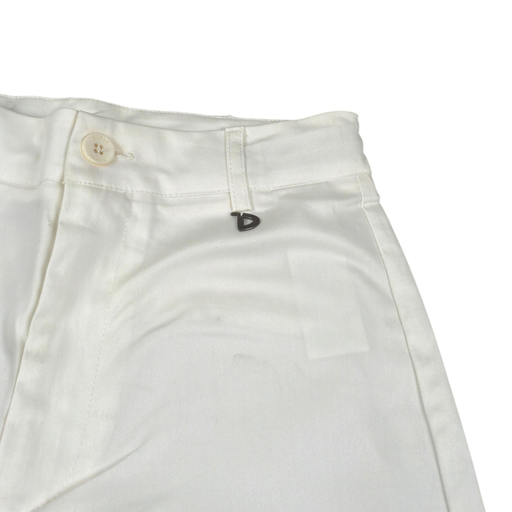 Dixie Pantalone tinta unita Modello Palazzo Bianco per Bambina PHM3132G50 BIANCO DIXIE 