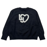 Liu Jo Maglia Girocollo Tinta Unita con Logo per Neonata KF4039 NERO LIU JO 