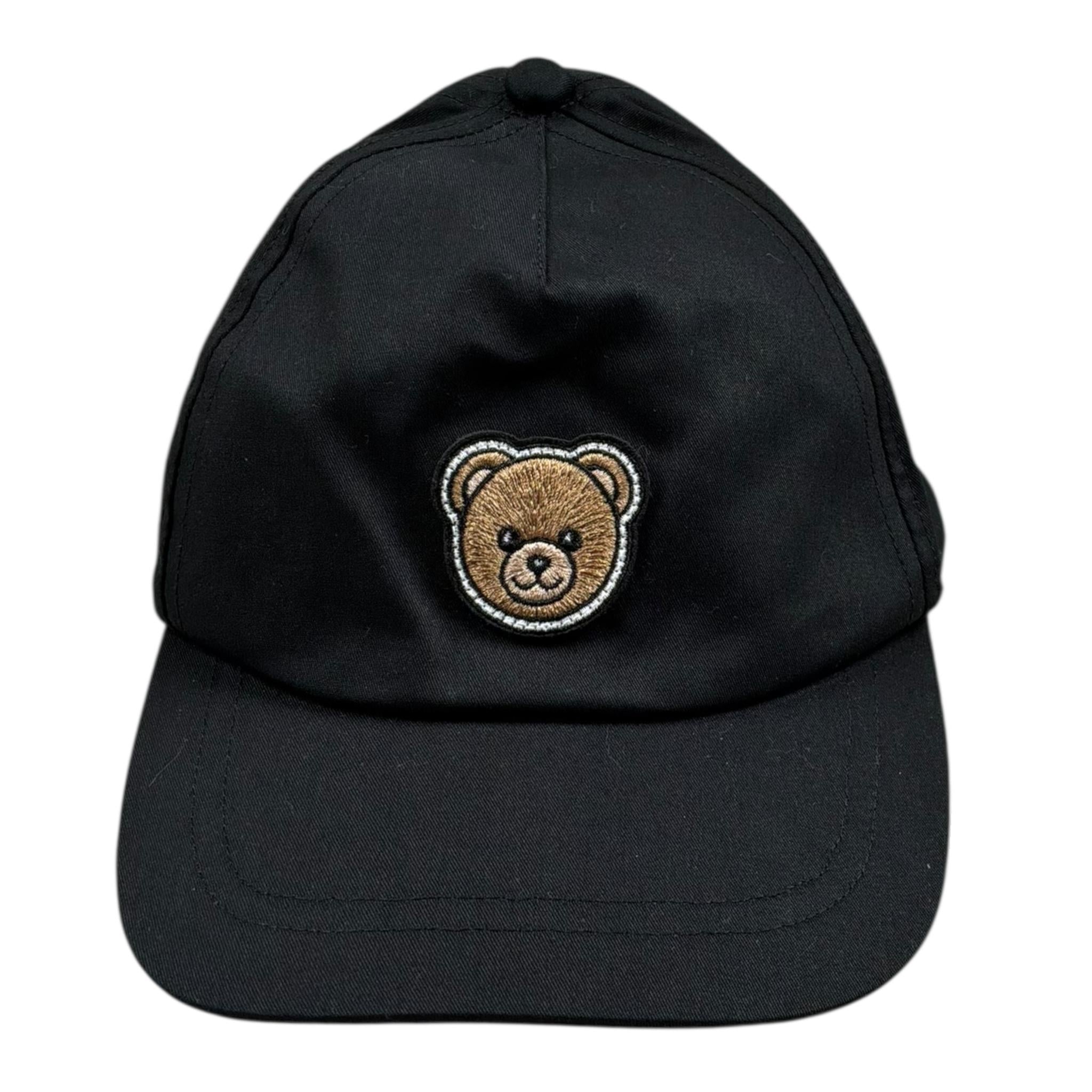 Moschino Cappello Modello Berretto Tinta Unita con Stampa per Bambino HPX002 NERO MOSCHINO 