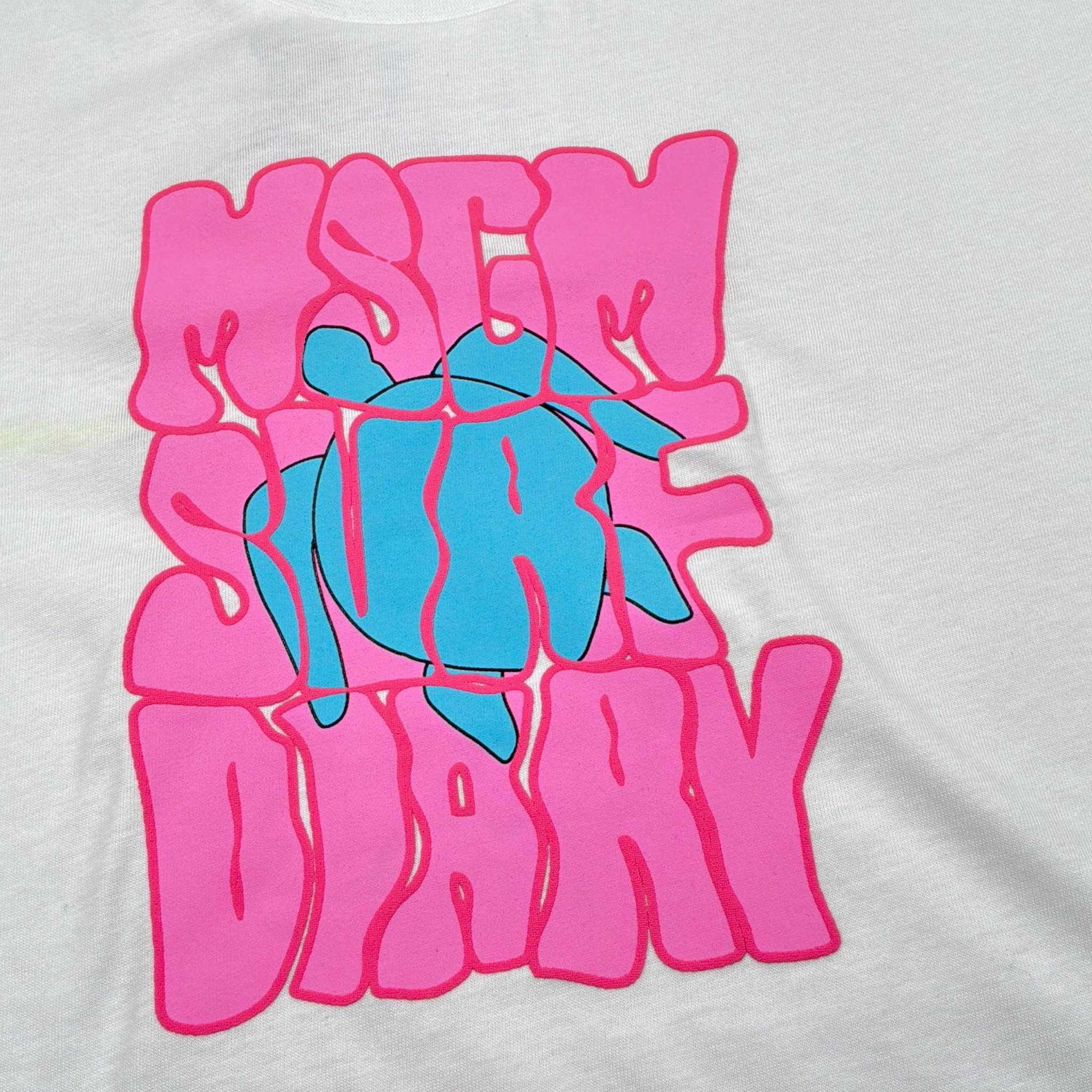 Msgm T-Shirt Girocollo Tinta Unita con Stampa per Bambina S5MSJGTH243X BIANCO MSGM 