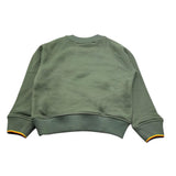 K-Way Maglia Tinta Unita Girocollo con Logo per Bambino K2148LW VERDE K-WAY 