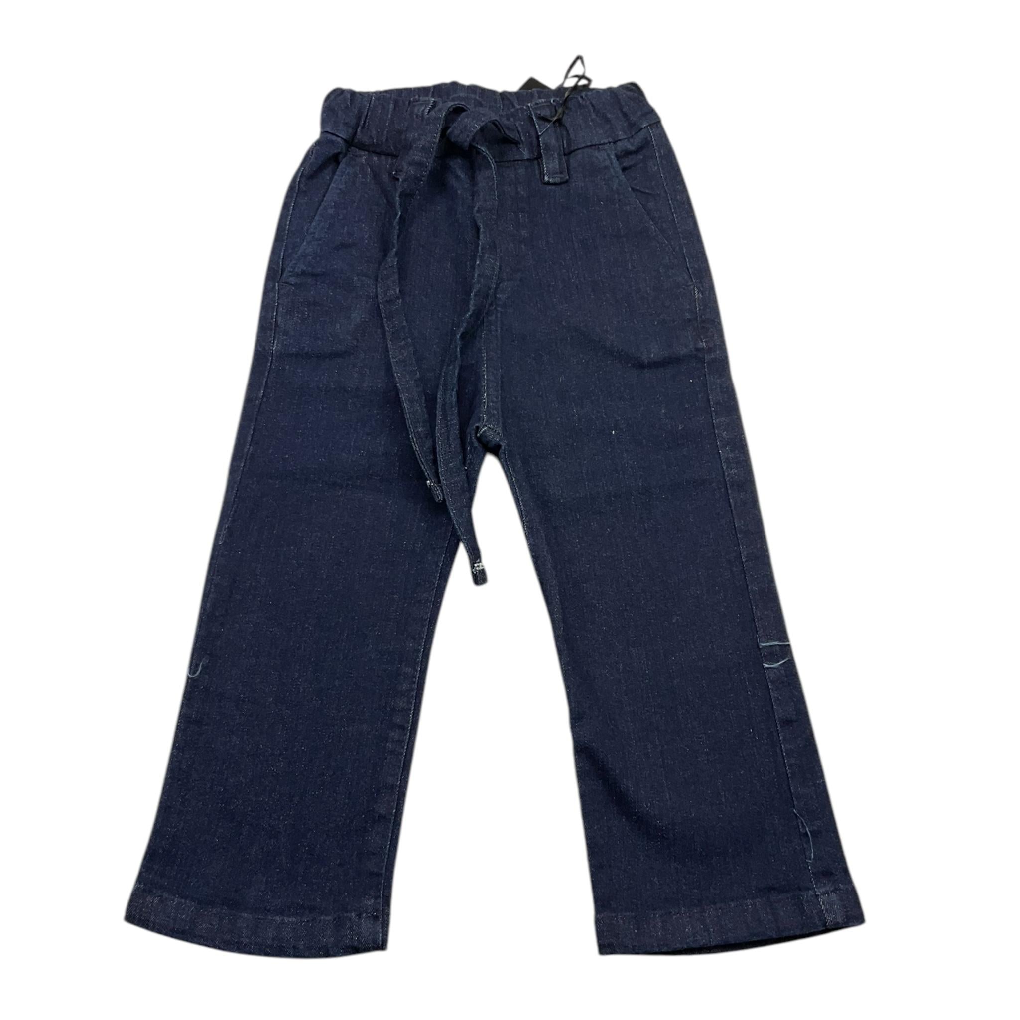 PAOLO PECORA jeans tinta unita con elastico in vita Blu per Bambino PP3810K BLU PAOLO PECORA 
