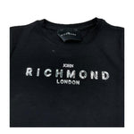 JOHN RICHMOND t-shirt girocollo tinta unita con stampa Nero per Neonata RGA24055TSN NERO JOHN RICHMOND 