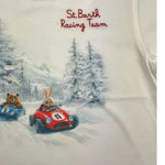 SAINT BARTH t-shirt girocollo tinta unita con stampa Bianco per Bambino CAM000111 BIANCO SAINT BARTH 