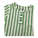 Paz Rodriguez Shirt Halbarm Streifenmuster Weiß/Grün für Neugeborene