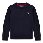 GUESS maglia girocollo tinta unita cn logo Blu per Bambino L0YR03Z2VV0 BLU GUESS 