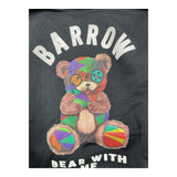 BARROW KIDS felpa tinta unita con cappuccio e stampa Nero per Bambina F4BKJGHS106 NERO BARROW KIDS 