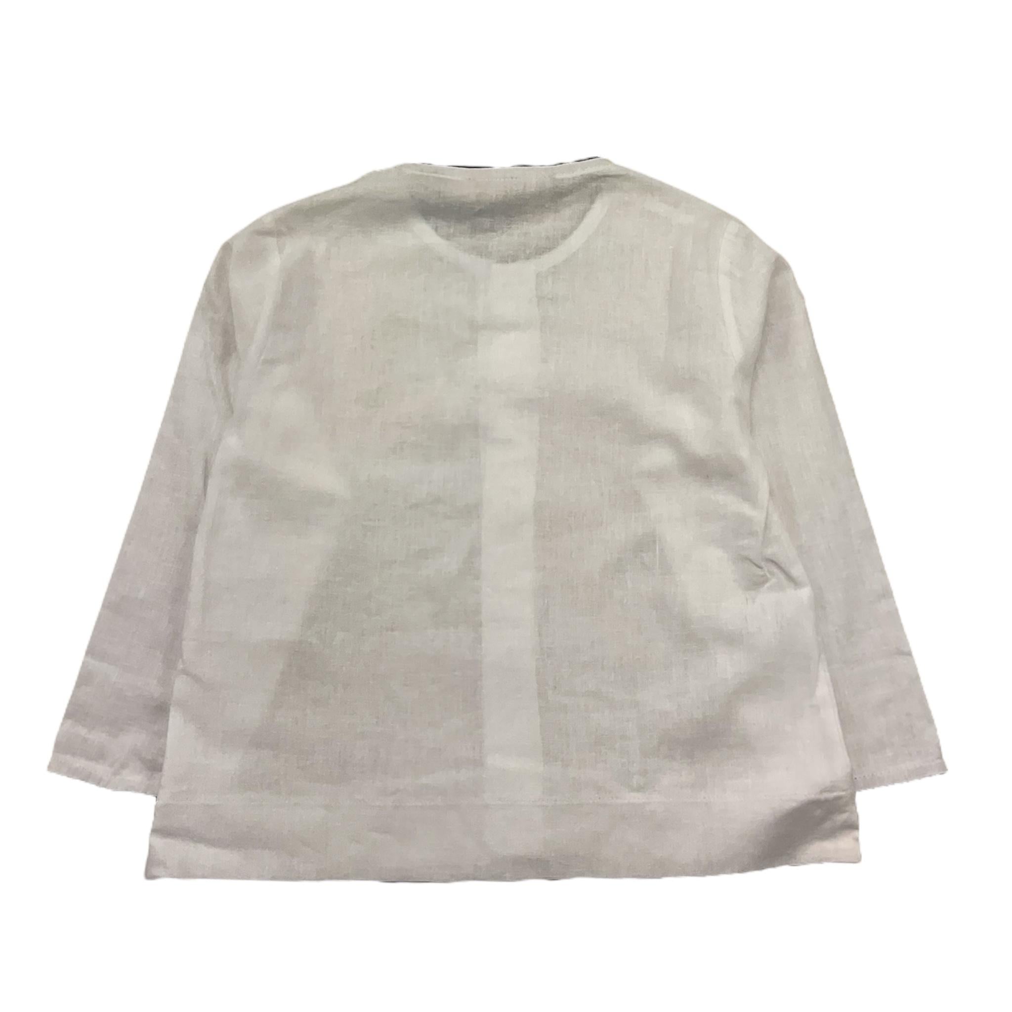 La Stupenderia Camicia Tinta Unita con Manica Lunga per Bambino TCCM75X BIANCO LA STUPENDERIA 