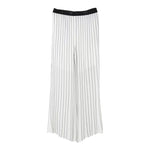 Liu Jo Pantalone Tinta Unita con Fantasia A Righe per Bambina GA5071X BIANCO LIU JO 