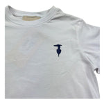 Trussardi T-Shirt Girocollo Tinta Unita con Logo per Bambino TBP26002TS BIANCO TRUSSARDI 