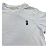 Trussardi T-Shirt Girocollo Tinta Unita con Logo per Bambino TBP26002TS BIANCO TRUSSARDI 