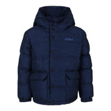 SAINT BARTH giubbino tinta unita con zip e cappuccio e con stampa  Blu per Neonato BAX00060 BLU SAINT BARTH 
