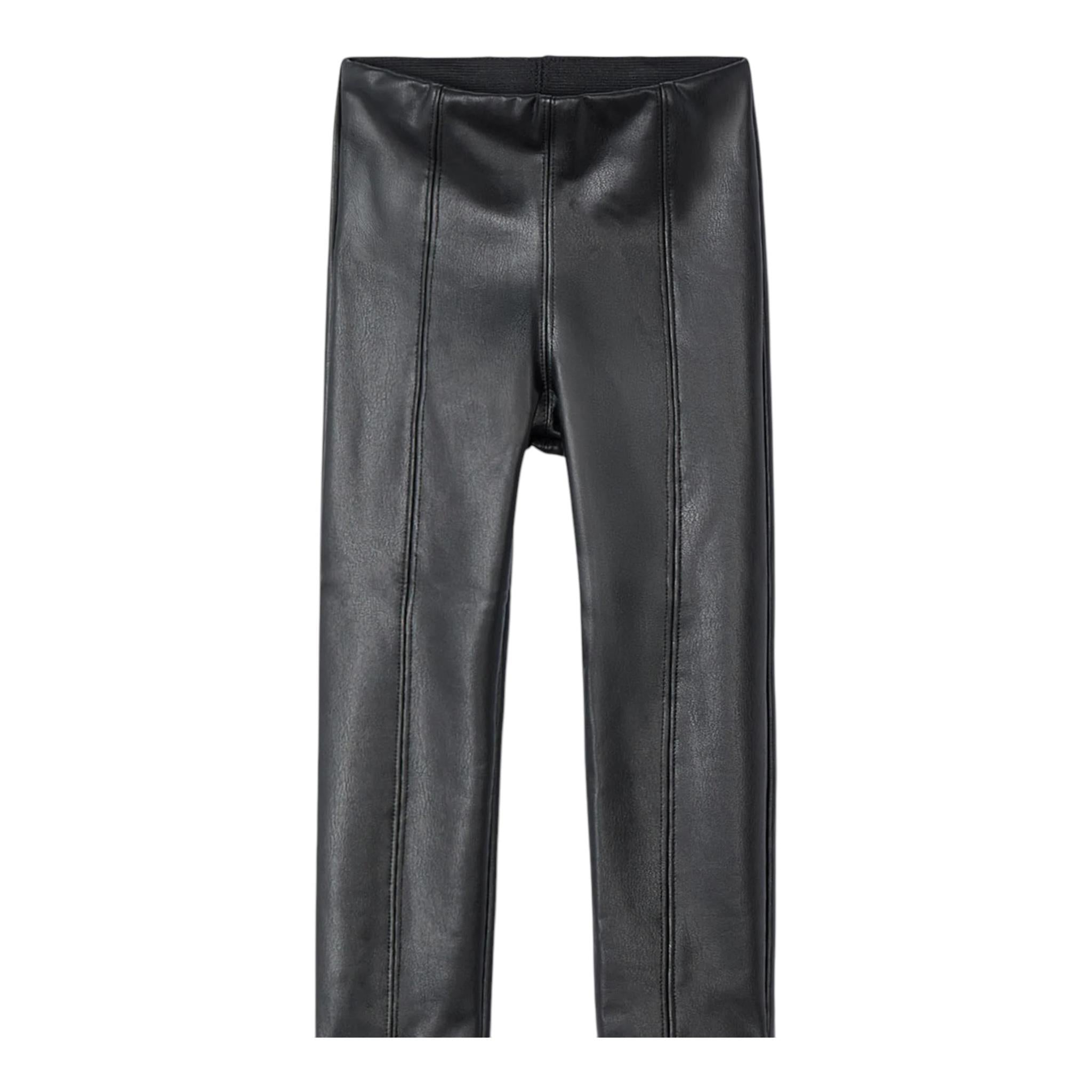 MAYORAL leggins in ecopelle tinta unita Nero per Bambina 4701 NERO MAYORAL 